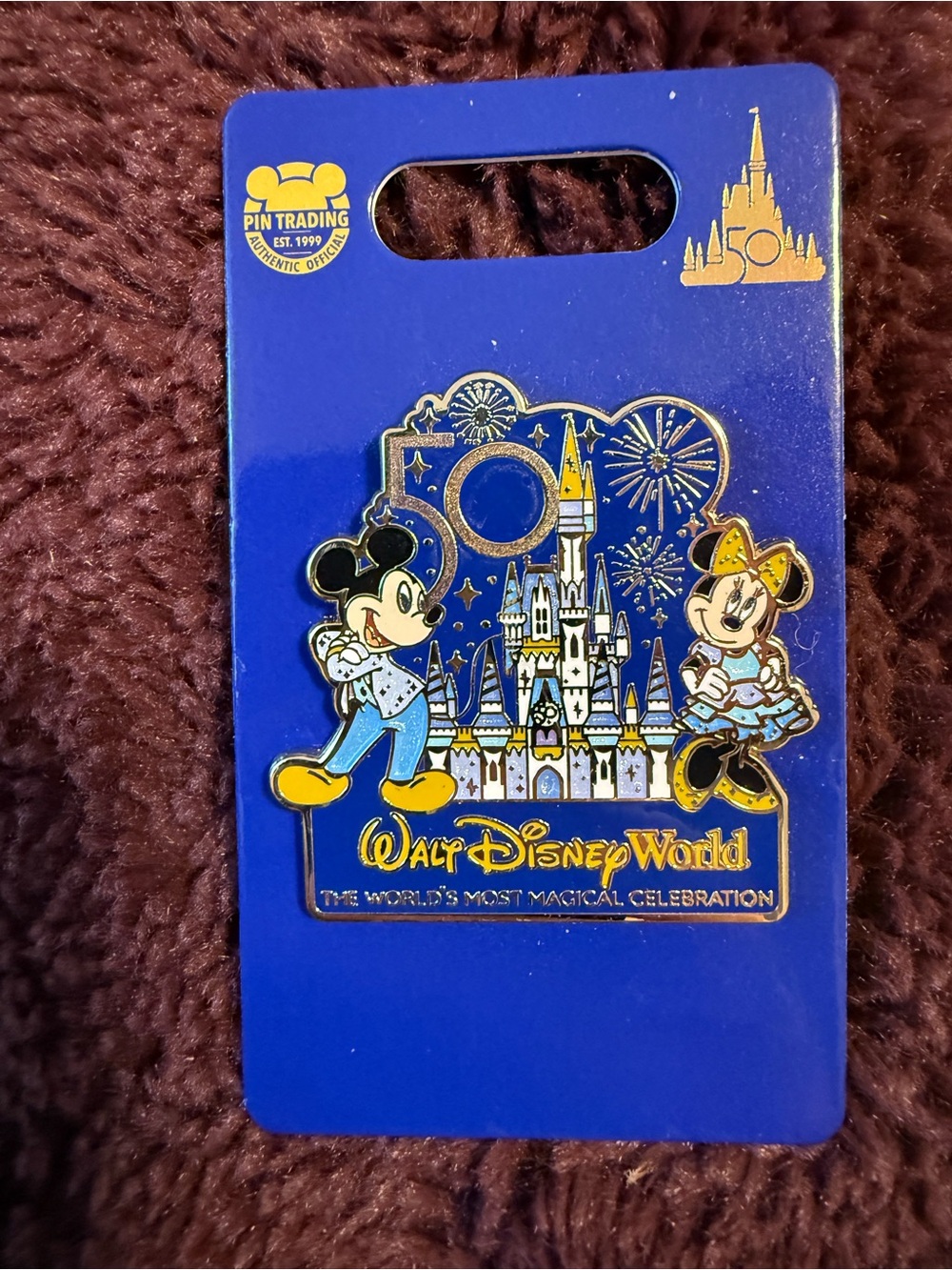 Walt Disney World 50th Anniversary Special Micky and Minnie pin